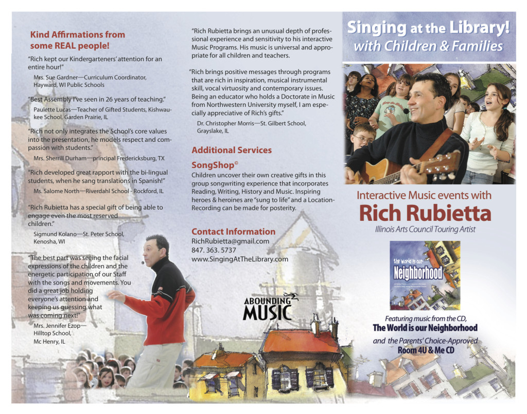 Singing at the Library Flyer